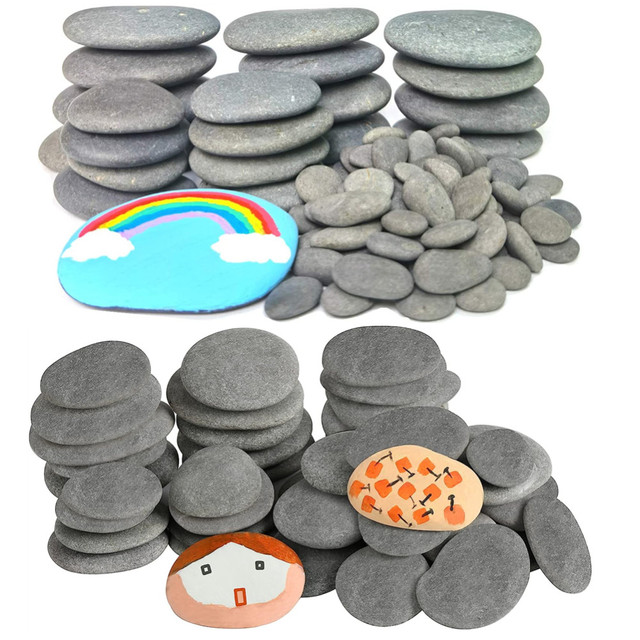 Painting Rocks, DIY Rocks Flat & Smooth Kindness Rocks for Arts, Stones  Crafts, Decoration, Medium/Small/Tiny Rocks for Painting - AliExpress